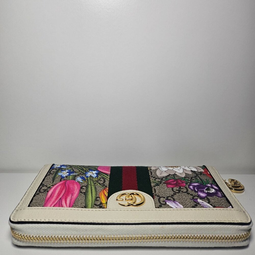 Gucci GG Flora Ophidia Zip Wallet with Authenticity Certificate - Picture 3 of 9